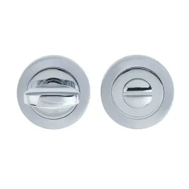 Click Here To Enlarge This Photo Of JV422PCSC Frelan Hardware Jedo Dual Turn & Release 50mm Round Rose no Indicator Polished Chrome &sol; Satin Chrome