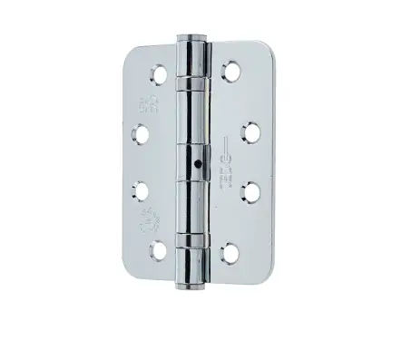 Click Here To Enlarge This Photo Of J8500RPC Frelan Hardware Jedo Grade 11 &lpar;Mild Steel&rpar; Radius Ball Bearing Hinges 102mm x 76mm Polished Chrome