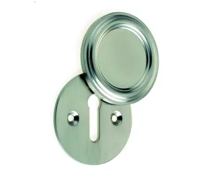 Click Here To Enlarge This Photo Of JV605SN Frelan Hardware Jedo Parisian Covered Escutcheon 42mm Satin Nickel