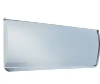 JV53CSC Frelan Hardware Jedo Plain Inner Door Tidy 400x126mm Satin Chrome
