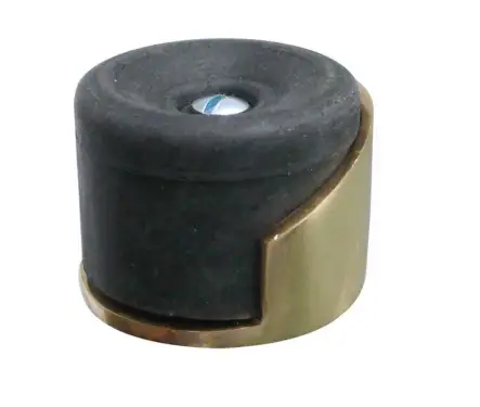 Click Here To Enlarge This Photo Of JV9529PB Frelan Hardware Jedo Shielded Floor Mounted Door Stop &lpar;No Rose&rpar;  40x30mm Polished Brass