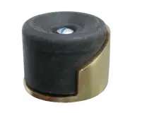 JV9529PB Frelan Hardware Jedo Shielded Floor Mounted Door Stop &lpar;No Rose&rpar;  40x30mm Polished Brass