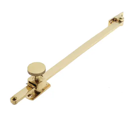 Click Here To Enlarge This Photo Of JV150PB Frelan Hardware Jedo Sliding Screw Down Casement Stay 250mm Polished Brass