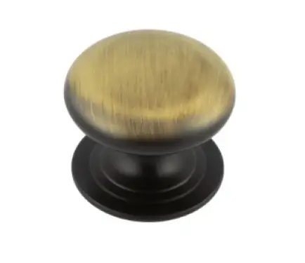 Click Here To Enlarge This Photo Of JV47DAB Frelan Hardware Jedo Traditional Cupboard Knob 42mm Antique Brass