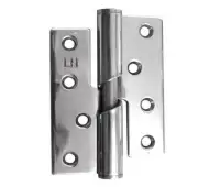 J9510LHPSS Frelan Hardware Jedo Polished Stainless Steel Rising Butt Hinges 102mm x 76mm x 3mm &lpar;Left Hand&rpar;