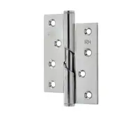 J9510RHPSS Frelan Hardware Jedo Polished Stainless Steel Rising Butt Hinges 102mm x 76mm x 3mm &lpar;Right Hand&rpar;