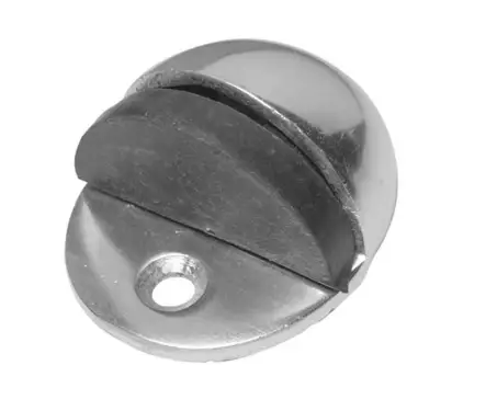 Click Here To Enlarge This Photo Of J1185 Frelan Hardware Aluminium Floor Mounted Door Stop &lpar;No Rose&rpar; 50x40mm Satin Anodised Aluminium