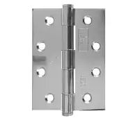 J451BT-PC Frelan Hardware Jedo Grade 7 Steel Heavy Duty Button Tip Hinges 102mm x 76mm x 2&period;5mm Polished Chrome
