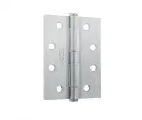 J451BT-SC Frelan Hardware Jedo Grade 7 Steel Heavy Duty Button Tip Hinges 102mm x 76mm x 2&period;5mm Satin Chrome