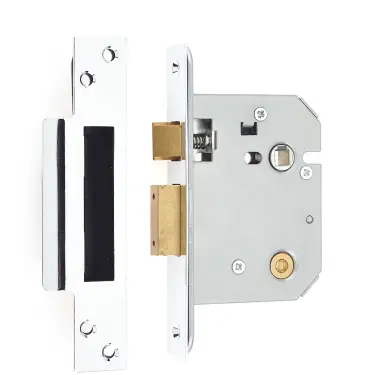 Click Here To Enlarge This Photo Of JL1072PC Frelan Hardware Jedo Bathroom Lock 76mm Polished Chrome