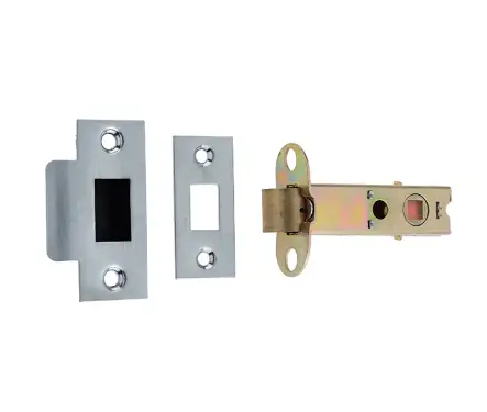 Click Here To Enlarge This Photo Of JL6666S-150 Frelan Hardware Jedo Double Sprung Tubular Latch 150mm Polished Brass &sol; Satin Chrome