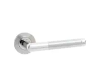 JSSPS701 Frelan Hardware Cambrio Door Handle on Rose Grade 304 Satin & Polished Stainless Steel