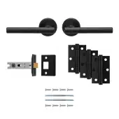 UDP011MB&sol;INTB - Carlisle Brass 'Faro' Ultimate Door Pack - Matt Black