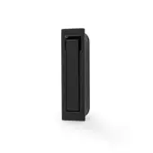 AW990BL - Alexander & Wilks Sliding Door Edge Pull &lpar;Square&rpar; - Black
