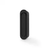 AW991BL - Alexander & Wilks Sliding Door Edge Pull &lpar;Radius&rpar; - Black