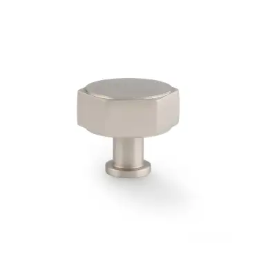Click Here To Enlarge This Photo Of AW828-40-SN - Alexander & Wilks Vesper Hex 40mm Cabinet Knob - Satin Nickel