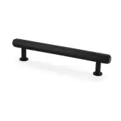 AW830-128-BL - Alexander & Wilks Vesper Hex T-Bar Cabinet Pull - Black - 128mm c&sol;c