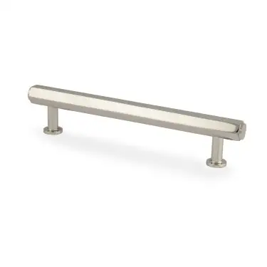 Click Here To Enlarge This Photo Of AW830-128-PN - Alexander & Wilks Vesper Hex T-Bar Cabinet Pull - Polished Nickel - 128mm c&sol;c