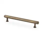 AW830-160-AB - Alexander & Wilks Vesper Hex T-Bar Cabinet Pull - Antique Brass - 160mm c&sol;c