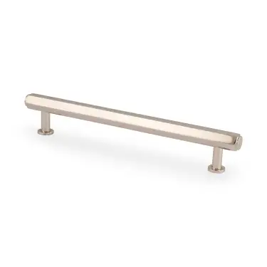Click Here To Enlarge This Photo Of AW830-160-PN - Alexander & Wilks Vesper Hex T-Bar Cabinet Pull - Polished Nickel - 160mm c&sol;c