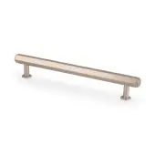 AW830-160-SN - Alexander & Wilks Vesper Hex T-Bar Cabinet Pull - Satin Nickel - 160mm c&sol;c