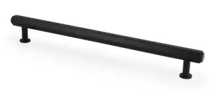 AW830-224-BL - Alexander & Wilks Vesper Hex T-Bar Cabinet Pull - Black - 224mm c&sol;c
