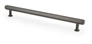 AW830-224-DBZ - Alexander & Wilks Vesper Hex T-Bar Cabinet Pull - Dark Bronze - 224mm c&sol;c