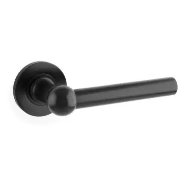 Click Here To Enlarge This Photo Of AW250BL - Alexander & Wilks Siskin Lever on Round Rose - Black