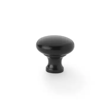 Click Here To Enlarge This Photo Of AW836-32-BL - Alexander & Wilks Wade Round Cupboard Knob 32mm - Black