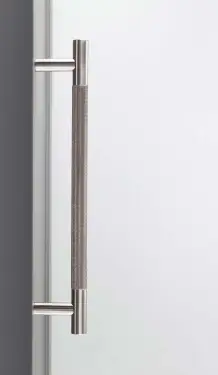 Click Here To Enlarge This Photo Of JV1800SNFF Frelan Hardware Jedo 'Bari' 300mm x 19mm Knurled Pull Handle - Satin Nickel &lpar;Secret Fixing&rpar;
