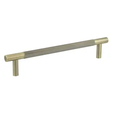 Click Here To Enlarge This Photo Of JV1800ABB2B Frelan Hardware Jedo 'Bari' 300mm x 19mm Knurled Pull Handles - Antique Brass &lpar;Back to Back Pair&rpar;