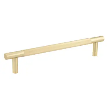 Click Here To Enlarge This Photo Of JV1800SBB2B Frelan Hardware Jedo 'Bari' 300mm x 19mm Knurled Pull Handles - Satin Brass &lpar;Back to Back Pair&rpar;