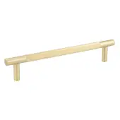 JV1800SBB2B Frelan Hardware Jedo 'Bari' 300mm x 19mm Knurled Pull Handles - Satin Brass &lpar;Back to Back Pair&rpar;