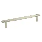 JV1800SNB2B Frelan Hardware Jedo 'Bari' 300mm x 19mm Knurled Pull Handles - Satin Nickel &lpar;Back to Back Pair&rpar;