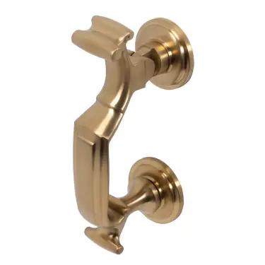 Click Here To Enlarge This Photo Of BLU Performance Doctors Door Knocker&comma; 316 Stainless Steel in a PVD Satin Brass Finish &lpar;DKB195-PSB&rpar;
