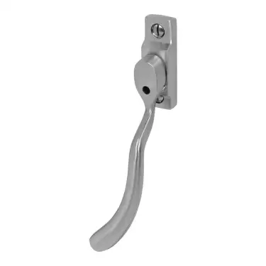 Click Here To Enlarge This Photo Of Pera PER50B Bulb End Window Espagnolette Handle &lpar;Left Hand&rpar; Satin Chrome &lpar;PER50B-LH-SC&rpar;
