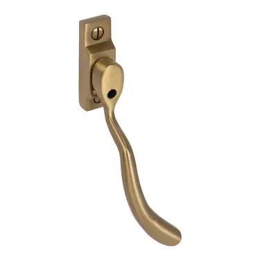 Click Here To Enlarge This Photo Of Pera PER50B Bulb End Window Espagnolette Handle &lpar;Right Hand&rpar; Satin Brass &lpar;PER50B-RH-SB&rpar;