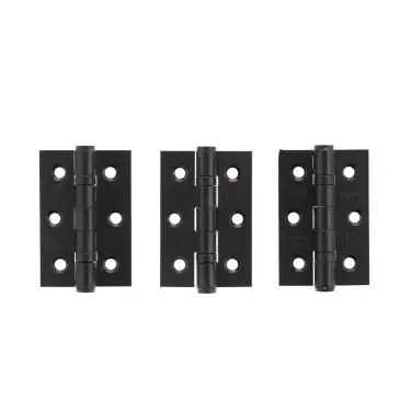 Click Here To Enlarge This Photo Of Atlantic - A2H322MB&lpar;3&rpar; Grade 7 CE Fire Rated Ball Bearing Hinges 3" x 2" x 2mm - Matt Black &lpar;Pack of 3&rpar;