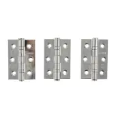 Atlantic - A2H322PC&lpar;3&rpar; Grade 7 CE Fire Rated Ball Bearing Hinges 3" x 2" x 2mm - Polished Chrome &lpar;Pack of 3&rpar;