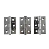 Atlantic - A2H322PSS&lpar;3&rpar; Grade 7 CE Fire Rated Ball Bearing Hinges 3" x 2" x 2mm - Polished Stainless Steel &lpar;Pack of 3&rpar;
