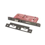 Atlantic - ALKDINB60BN DIN Mortice Bathroom lock 60mm Backset &lpar;78mm c&sol;c&rpar; - Black Nickel