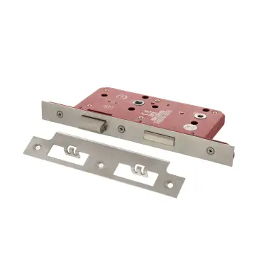 Click Here To Enlarge This Photo Of Atlantic - ALKDINB60SSS DIN Mortice Bathroom lock 60mm Backset &lpar;78mm c&sol;c&rpar; - Satin Stainless Steel