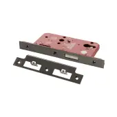 Atlantic - ALKDINED60BN DIN Mortice Euro Profile Deadlock 60mm Backset - Black Nickel