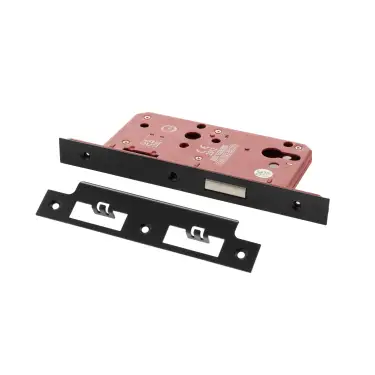 Click Here To Enlarge This Photo Of Atlantic - ALKDINED60MB DIN Mortice Euro Profile Deadlock 60mm Backset - Matt Black