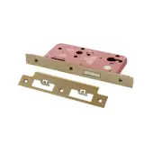 Atlantic - ALKDINED60SB DIN Mortice Euro Profile Deadlock 60mm Backset - Satin Brass