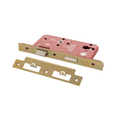 Click Here To Enlarge This Photo Of Atlantic - ALKDINES60SB DIN Mortice Euro Profile Sashlock 60mm Backset &lpar;72mm c&sol;c&rpar; - Satin Brass