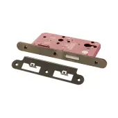 Atlantic - ALKDINRED60AB DIN &lpar;Radius&rpar; Euro Profile Deadlock 60mm Backset - Antique Brass