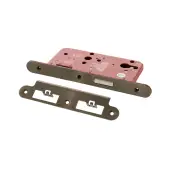Atlantic - ALKDINRED60MAB DIN &lpar;Radius&rpar; Euro Profile Deadlock 60mm Backset - Matt Antique Brass