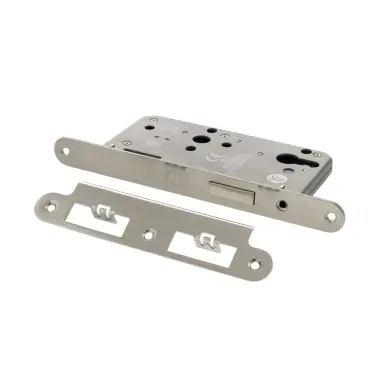 Click Here To Enlarge This Photo Of Atlantic - ALKDINRED60PSS DIN &lpar;Radius&rpar; Euro Profile Deadlock 60mm Backset - Polished Stainless Steel