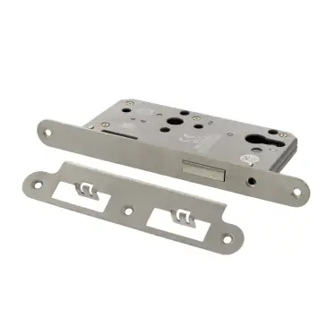 Click Here To Enlarge This Photo Of Atlantic - ALKDINRED60SSS DIN &lpar;Radius&rpar; Euro Profile Deadlock 60mm Backset - Satin Stainless Steel